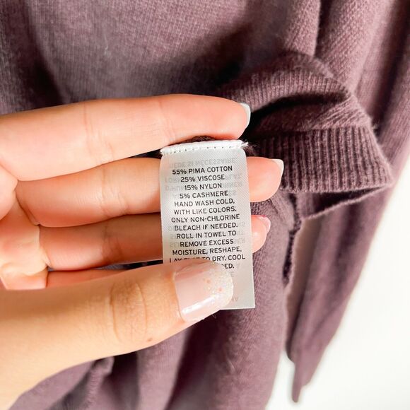 Treasure & Bond NWT Women Turtle Neck Long Sleeve Sweater Burgundy Fudge Size S - Picture 5 of 7